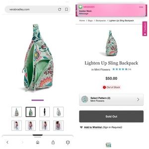 Mint flower // Vera Bradley